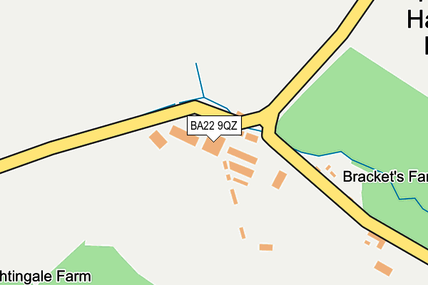 BA22 9QZ map - OS OpenMap – Local (Ordnance Survey) BA22 9QZ map - OS OpenMap – Local (Ordnance Survey)