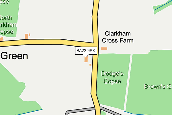 BA22 9SX map - OS OpenMap – Local (Ordnance Survey) BA22 9SX map - OS OpenMap – Local (Ordnance Survey)