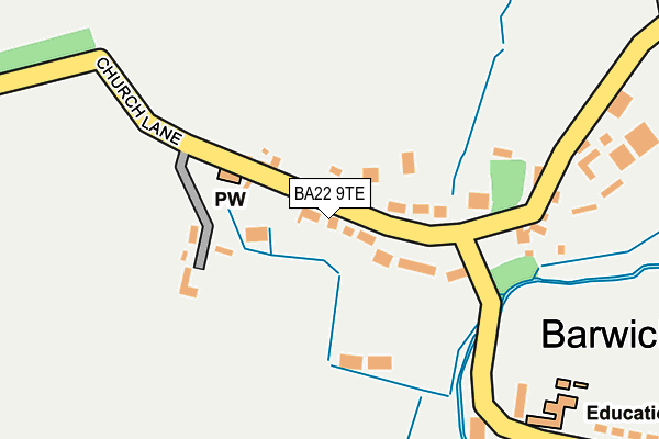 BA22 9TE map - OS OpenMap – Local (Ordnance Survey) BA22 9TE map - OS OpenMap – Local (Ordnance Survey)