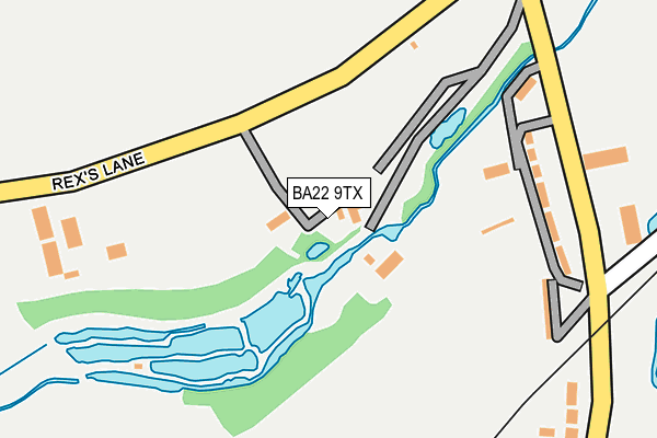 BA22 9TX map - OS OpenMap – Local (Ordnance Survey) BA22 9TX map - OS OpenMap – Local (Ordnance Survey)