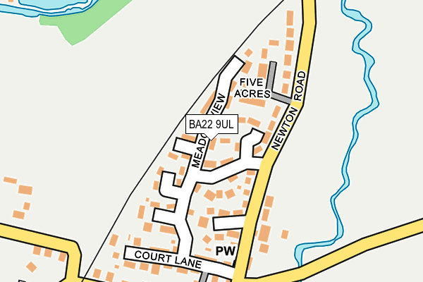 BA22 9UL map - OS OpenMap – Local (Ordnance Survey) BA22 9UL map - OS OpenMap – Local (Ordnance Survey)