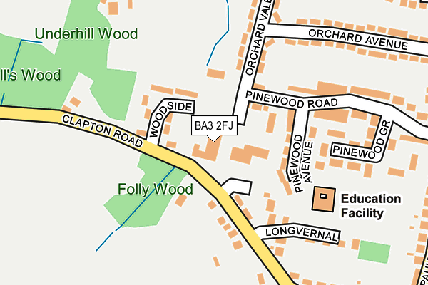 BA3 2FJ map - OS OpenMap – Local (Ordnance Survey) BA3 2FJ map - OS OpenMap – Local (Ordnance Survey)