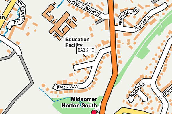 BA3 2HE map - OS OpenMap – Local (Ordnance Survey) BA3 2HE map - OS OpenMap – Local (Ordnance Survey)