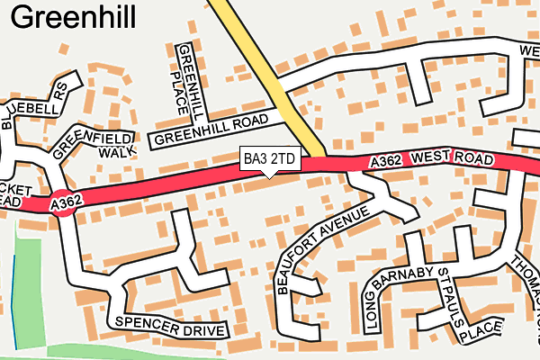 BA3 2TD map - OS OpenMap – Local (Ordnance Survey) BA3 2TD map - OS OpenMap – Local (Ordnance Survey)
