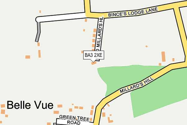 BA3 2XE map - OS OpenMap – Local (Ordnance Survey) BA3 2XE map - OS OpenMap – Local (Ordnance Survey)