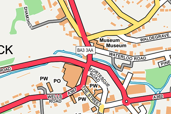 BA3 3AA map - OS OpenMap – Local (Ordnance Survey) BA3 3AA map - OS OpenMap – Local (Ordnance Survey)