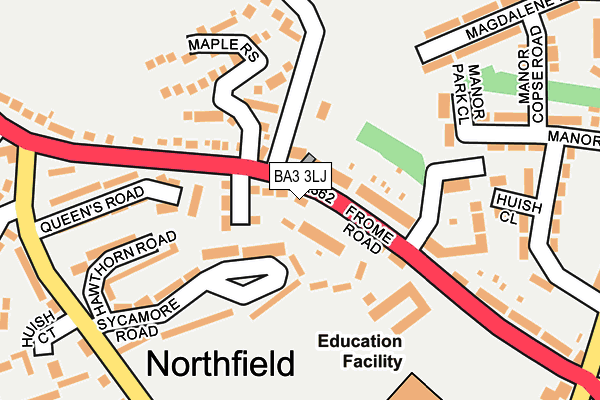 BA3 3LJ map - OS OpenMap – Local (Ordnance Survey) BA3 3LJ map - OS OpenMap – Local (Ordnance Survey)