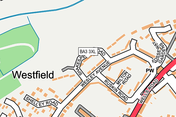BA3 3XL map - OS OpenMap – Local (Ordnance Survey) BA3 3XL map - OS OpenMap – Local (Ordnance Survey)