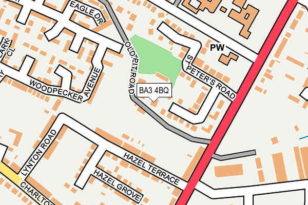 BA3 4BQ map - OS OpenMap – Local (Ordnance Survey) BA3 4BQ map - OS OpenMap – Local (Ordnance Survey)