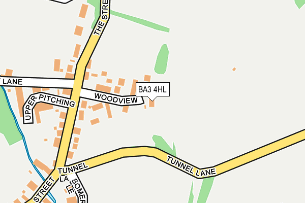 BA3 4HL map - OS OpenMap – Local (Ordnance Survey) BA3 4HL map - OS OpenMap – Local (Ordnance Survey)