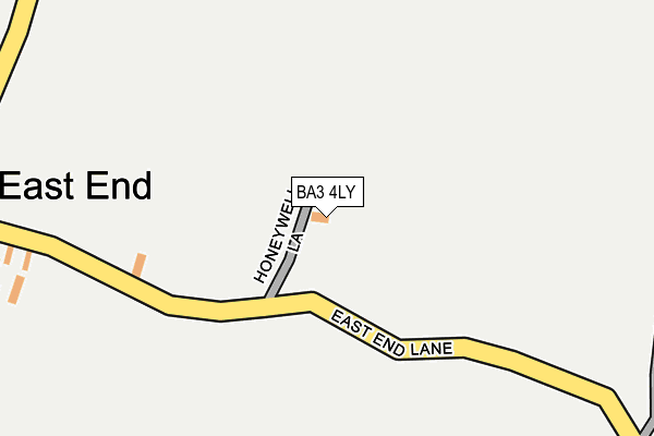 BA3 4LY map - OS OpenMap – Local (Ordnance Survey) BA3 4LY map - OS OpenMap – Local (Ordnance Survey)