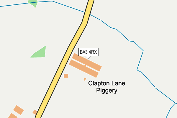 BA3 4RX map - OS OpenMap – Local (Ordnance Survey) BA3 4RX map - OS OpenMap – Local (Ordnance Survey)
