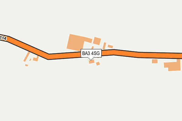 BA3 4SG map - OS OpenMap – Local (Ordnance Survey) BA3 4SG map - OS OpenMap – Local (Ordnance Survey)