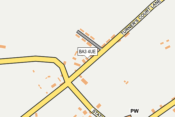 BA3 4UE map - OS OpenMap – Local (Ordnance Survey) BA3 4UE map - OS OpenMap – Local (Ordnance Survey)