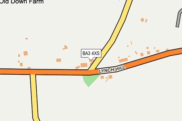 BA3 4XS map - OS OpenMap – Local (Ordnance Survey) BA3 4XS map - OS OpenMap – Local (Ordnance Survey)
