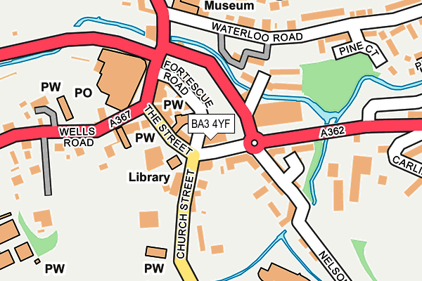 BA3 4YF map - OS OpenMap – Local (Ordnance Survey) BA3 4YF map - OS OpenMap – Local (Ordnance Survey)