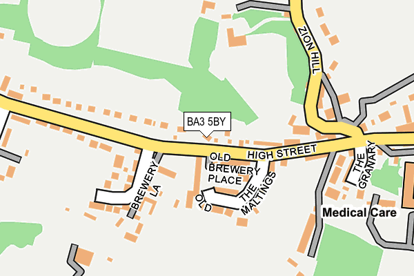 BA3 5BY map - OS OpenMap – Local (Ordnance Survey) BA3 5BY map - OS OpenMap – Local (Ordnance Survey)