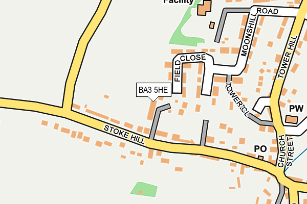 BA3 5HE map - OS OpenMap – Local (Ordnance Survey) BA3 5HE map - OS OpenMap – Local (Ordnance Survey)