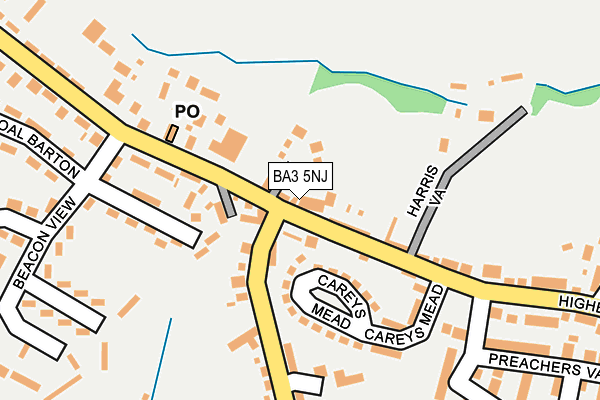 BA3 5NJ map - OS OpenMap – Local (Ordnance Survey) BA3 5NJ map - OS OpenMap – Local (Ordnance Survey)