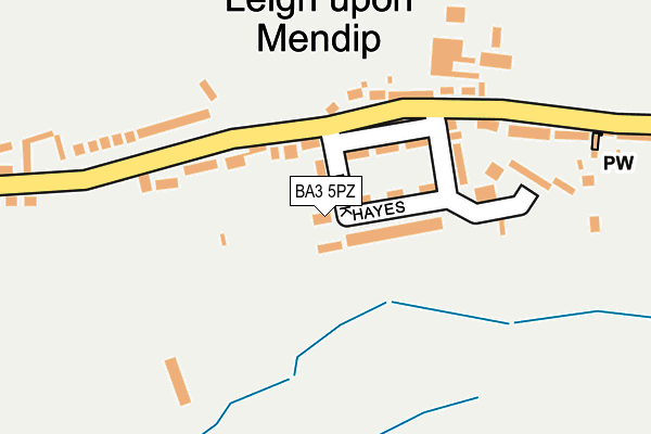 BA3 5PZ map - OS OpenMap – Local (Ordnance Survey) BA3 5PZ map - OS OpenMap – Local (Ordnance Survey)