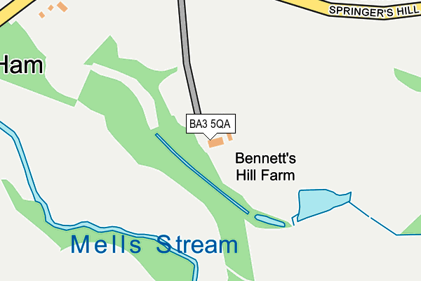 BA3 5QA map - OS OpenMap – Local (Ordnance Survey) BA3 5QA map - OS OpenMap – Local (Ordnance Survey)