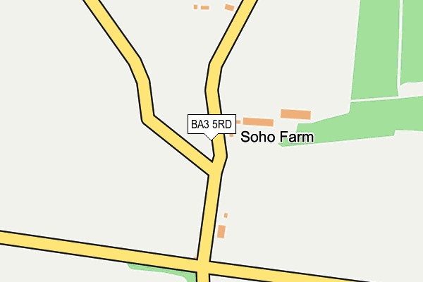 BA3 5RD map - OS OpenMap – Local (Ordnance Survey) BA3 5RD map - OS OpenMap – Local (Ordnance Survey)
