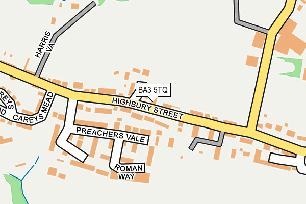 BA3 5TQ map - OS OpenMap – Local (Ordnance Survey) BA3 5TQ map - OS OpenMap – Local (Ordnance Survey)