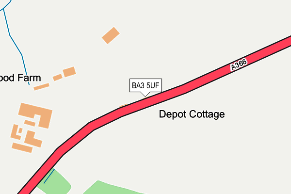 BA3 5UF map - OS OpenMap – Local (Ordnance Survey) BA3 5UF map - OS OpenMap – Local (Ordnance Survey)