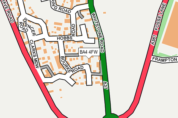 BA4 4FW map - OS OpenMap – Local (Ordnance Survey) BA4 4FW map - OS OpenMap – Local (Ordnance Survey)