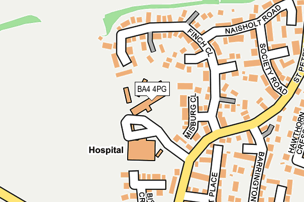 BA4 4PG map - OS OpenMap – Local (Ordnance Survey) BA4 4PG map - OS OpenMap – Local (Ordnance Survey)