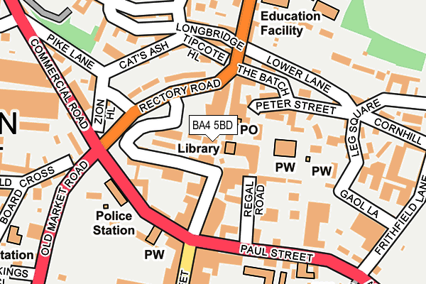 BA4 5BD map - OS OpenMap – Local (Ordnance Survey) BA4 5BD map - OS OpenMap – Local (Ordnance Survey)