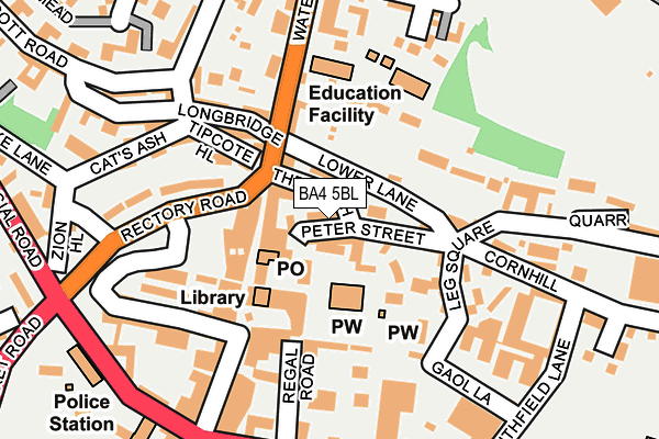 BA4 5BL map - OS OpenMap – Local (Ordnance Survey) BA4 5BL map - OS OpenMap – Local (Ordnance Survey)