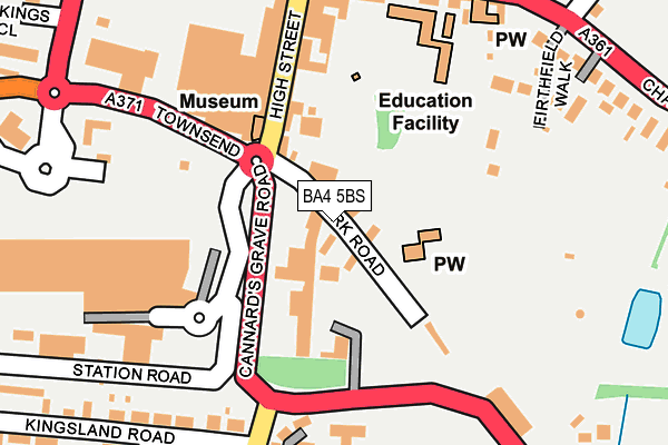 BA4 5BS map - OS OpenMap – Local (Ordnance Survey) BA4 5BS map - OS OpenMap – Local (Ordnance Survey)
