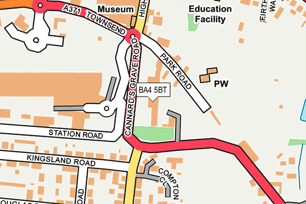 BA4 5BT map - OS OpenMap – Local (Ordnance Survey) BA4 5BT map - OS OpenMap – Local (Ordnance Survey)