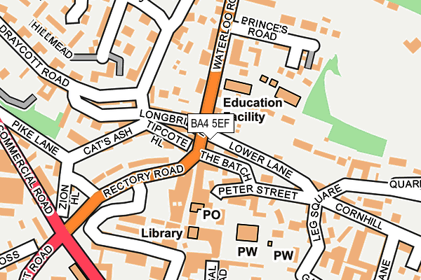 BA4 5EF map - OS OpenMap – Local (Ordnance Survey) BA4 5EF map - OS OpenMap – Local (Ordnance Survey)