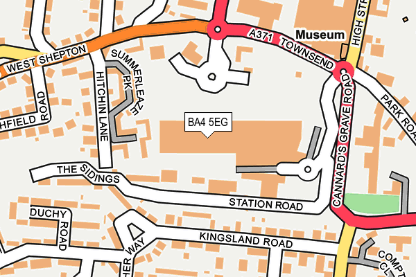 BA4 5EG map - OS OpenMap – Local (Ordnance Survey) BA4 5EG map - OS OpenMap – Local (Ordnance Survey)