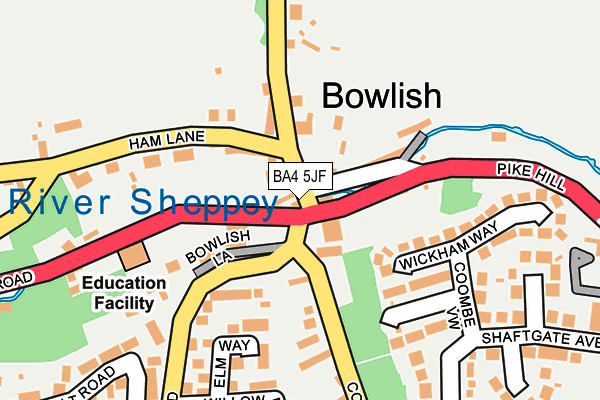 BA4 5JF map - OS OpenMap – Local (Ordnance Survey)