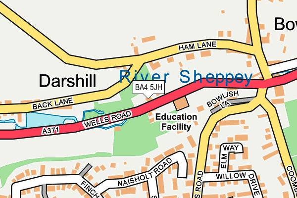 BA4 5JH map - OS OpenMap – Local (Ordnance Survey) BA4 5JH map - OS OpenMap – Local (Ordnance Survey)