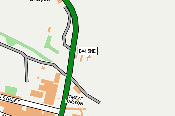 BA4 5NE map - OS OpenMap – Local (Ordnance Survey) BA4 5NE map - OS OpenMap – Local (Ordnance Survey)