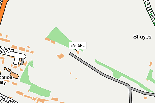 BA4 5NL map - OS OpenMap – Local (Ordnance Survey) BA4 5NL map - OS OpenMap – Local (Ordnance Survey)