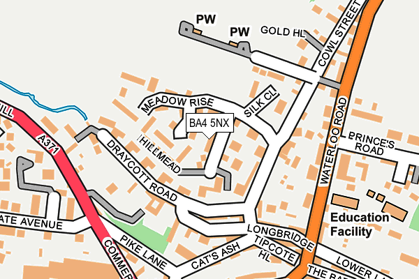 BA4 5NX map - OS OpenMap – Local (Ordnance Survey) BA4 5NX map - OS OpenMap – Local (Ordnance Survey)