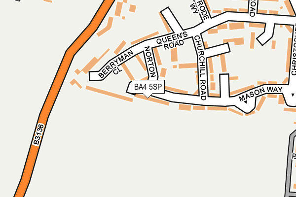 BA4 5SP map - OS OpenMap – Local (Ordnance Survey) BA4 5SP map - OS OpenMap – Local (Ordnance Survey)