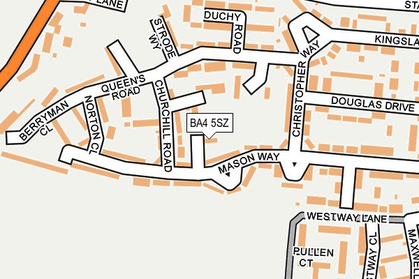 BA4 5SZ map - OS OpenMap – Local (Ordnance Survey) BA4 5SZ map - OS OpenMap – Local (Ordnance Survey)
