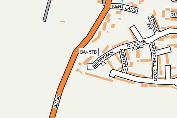 BA4 5TB map - OS OpenMap – Local (Ordnance Survey)