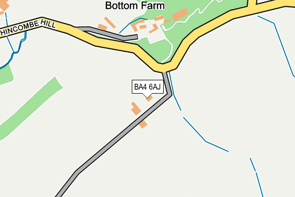 BA4 6AJ map - OS OpenMap – Local (Ordnance Survey) BA4 6AJ map - OS OpenMap – Local (Ordnance Survey)