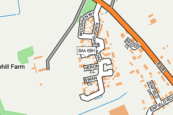 BA4 6BH map - OS OpenMap – Local (Ordnance Survey) BA4 6BH map - OS OpenMap – Local (Ordnance Survey)