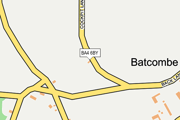 BA4 6BY map - OS OpenMap – Local (Ordnance Survey) BA4 6BY map - OS OpenMap – Local (Ordnance Survey)