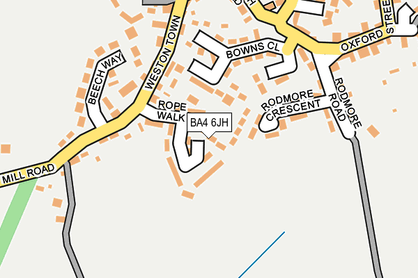 BA4 6JH map - OS OpenMap – Local (Ordnance Survey) BA4 6JH map - OS OpenMap – Local (Ordnance Survey)