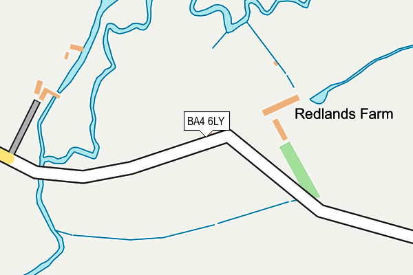 BA4 6LY map - OS OpenMap – Local (Ordnance Survey) BA4 6LY map - OS OpenMap – Local (Ordnance Survey)