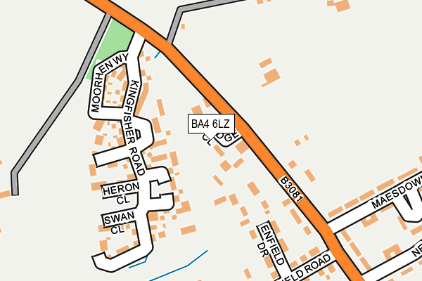 BA4 6LZ map - OS OpenMap – Local (Ordnance Survey) BA4 6LZ map - OS OpenMap – Local (Ordnance Survey)